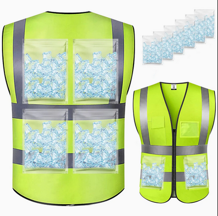 Dossard glacé rafraîchissant couleur jaune- XL