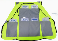 Dossard glacé rafraîchissant couleur jaune- XL