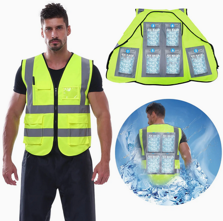 Image cooling vest Dossard glacé rafraîchissant