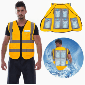 Dossard glacé rafraîchissant couleur orange- XXL