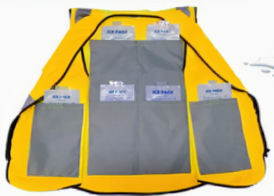 Dossard glacé rafraîchissant-orange Dossard glacé rafraîchissant couleur orange- XXL